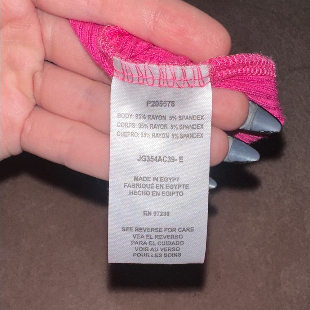 Almost Famous Pink Open Front Cropped Tanktop - Picture 4 of 4
